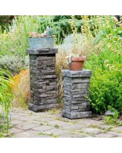 Stacked Stone Pedestal Small