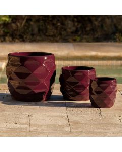 Origami Planter - Plum